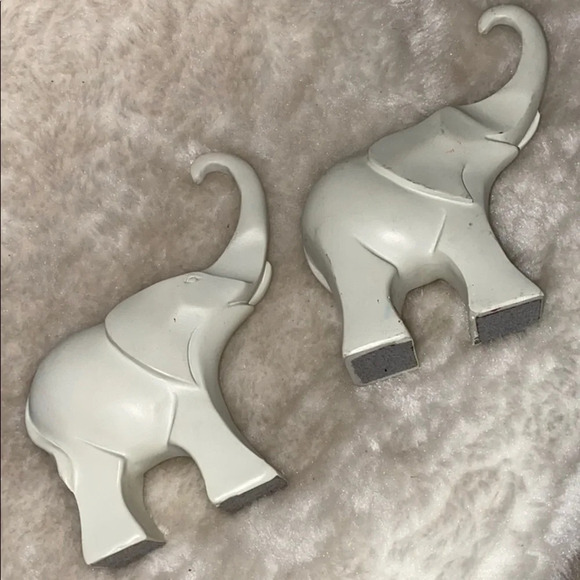 CERAMIC ELEPHANT HOME DECOR Set of 2 - Picture 10 of 11